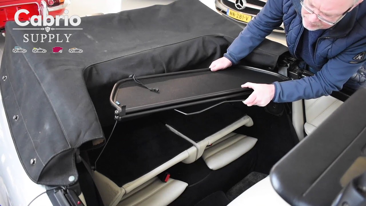 Porsche 911 Convertible 1985-1998 Aperta Wind Deflector Installation