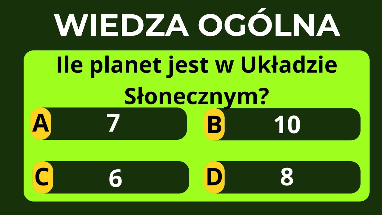 SPRAWDŹ SWOJĄ WIEDZĘ!, Na wszystkie pytania dobrze odpowie zaledwie niewiele osób! #quiz #wiedza 