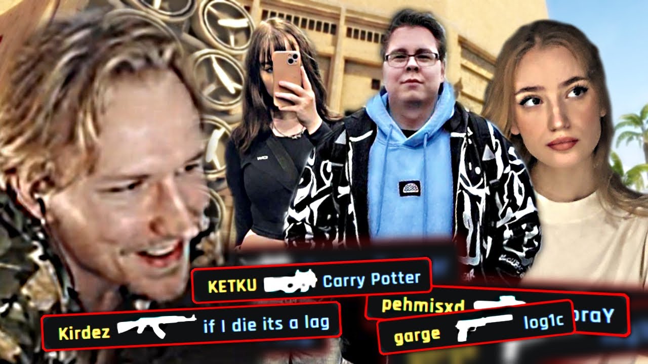 Kirdez, Pehmisxd, ketku ja Garge pelaavat CSGO!?