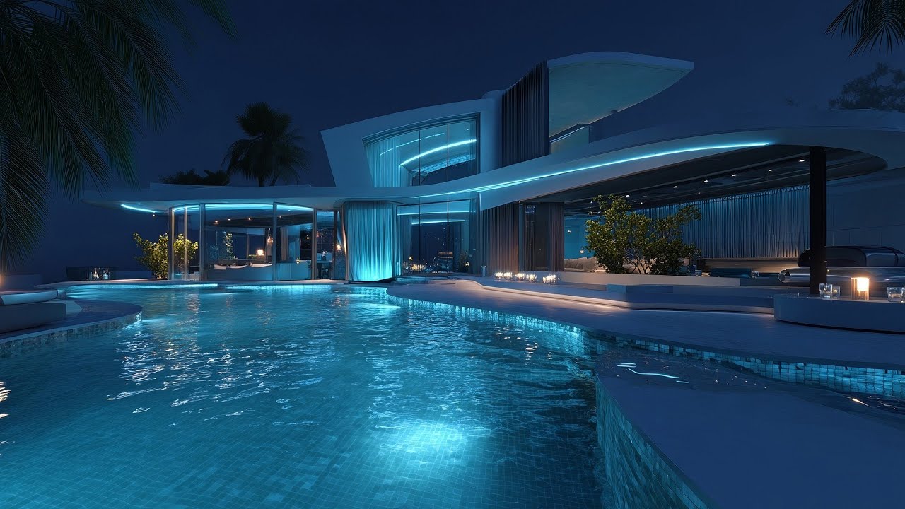 Elegant Nights ✨ Deep Jazz House Mix for Luxury Pool Lounging