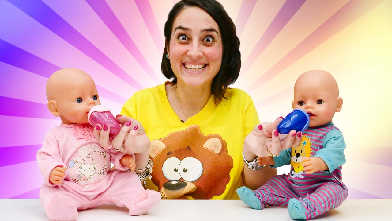 La cura della bambola Rachele e Leo: dopo una passeggiata con le bambole!