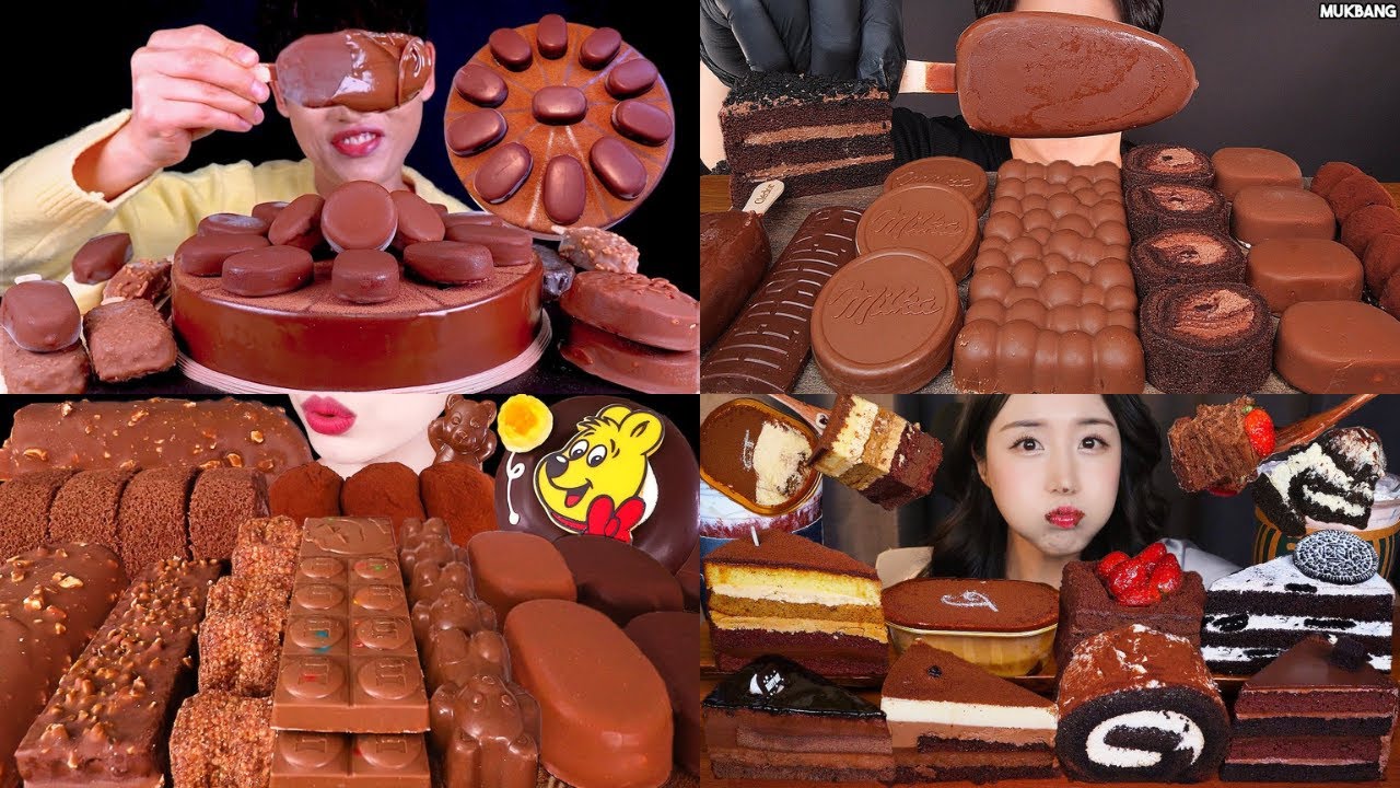 🍦ASMR MUKBANG DESSERT COMPILATION🍫 | Eating Chocolate, Ice Cream, Cake & Sweet Treats!