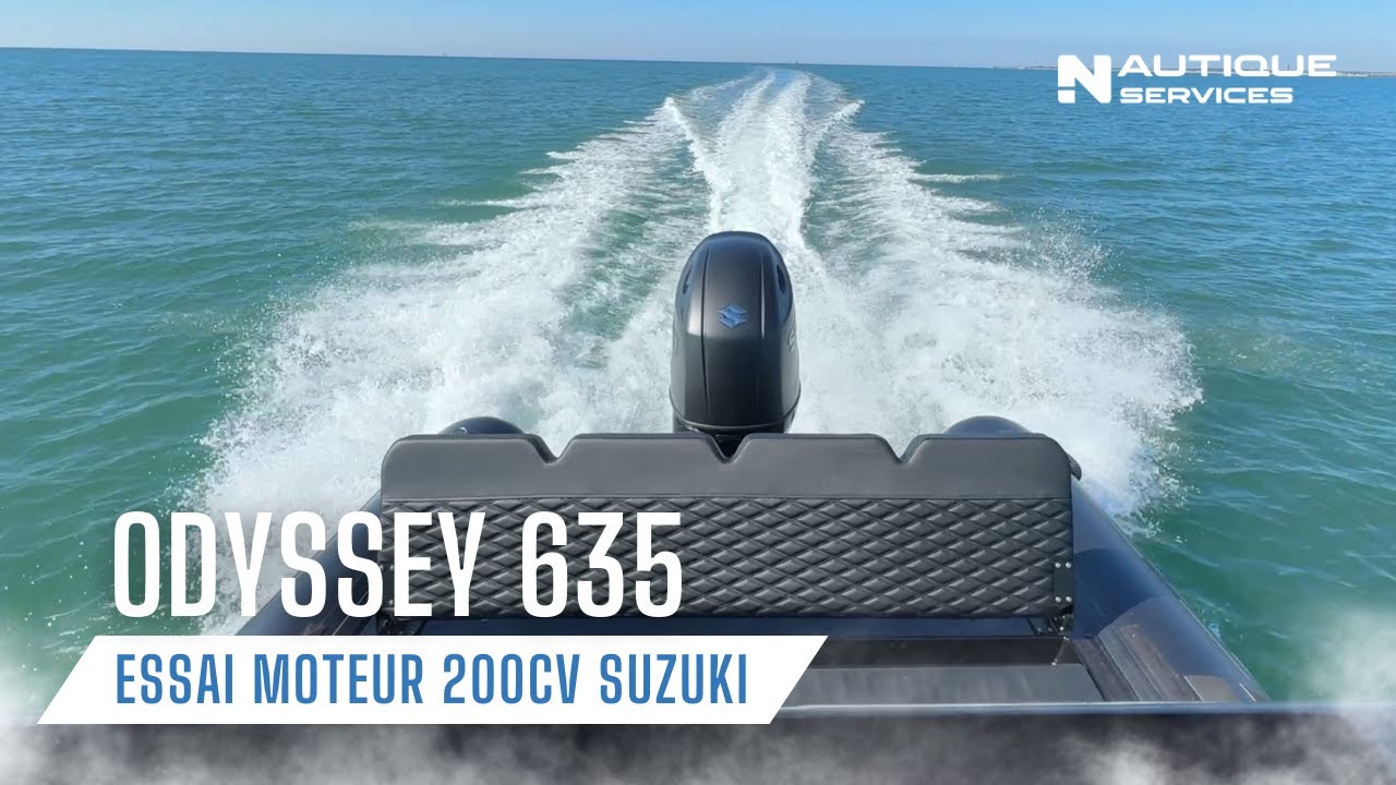 Odyssey 635 avec Suzuki 200CV 4 Cylindres : Test complet de puissance et consommation