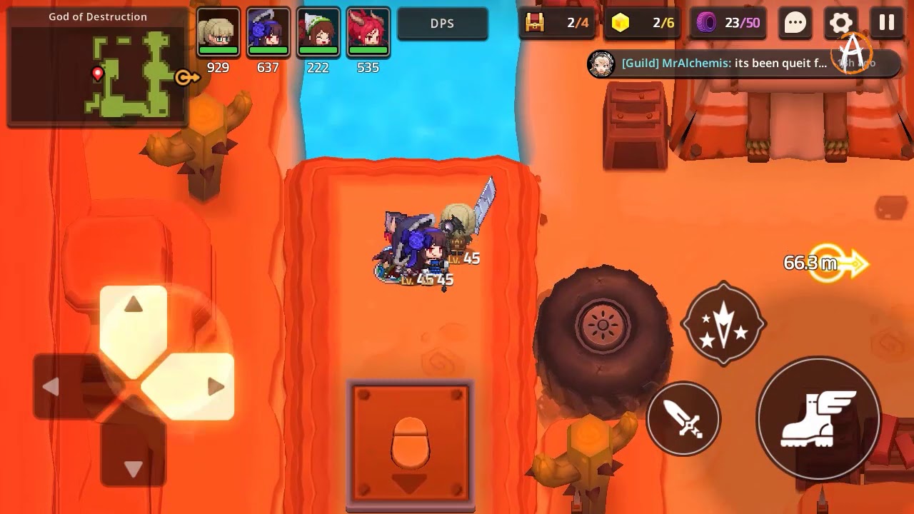Guardian Tales | World 4-5 Completo 100%| Como obtener Skin barbaro | Español 🎶