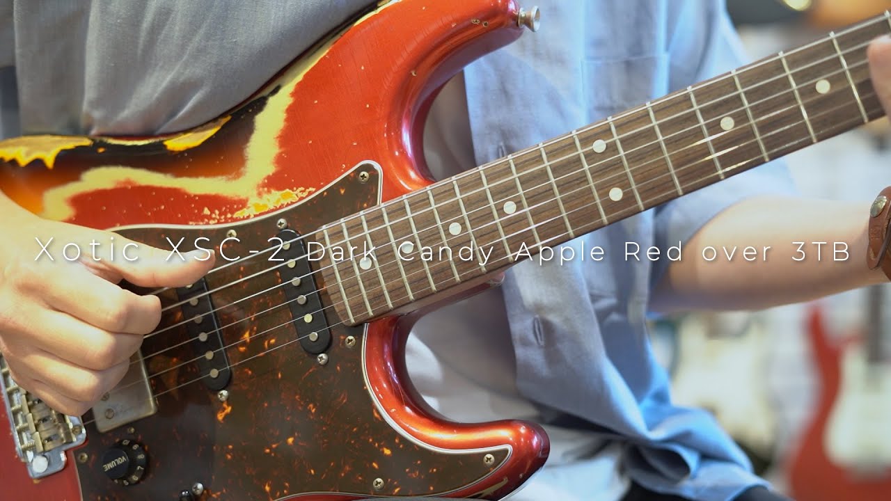 Blue Guitars - XSC-2 Dark Candy Apple Red over 3TB #1715