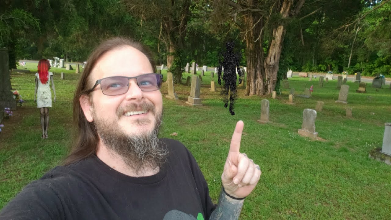 Lady In White Ghost, Crazy Audio, And Some Dude Shows Up And Starts Digging In The Cemetery