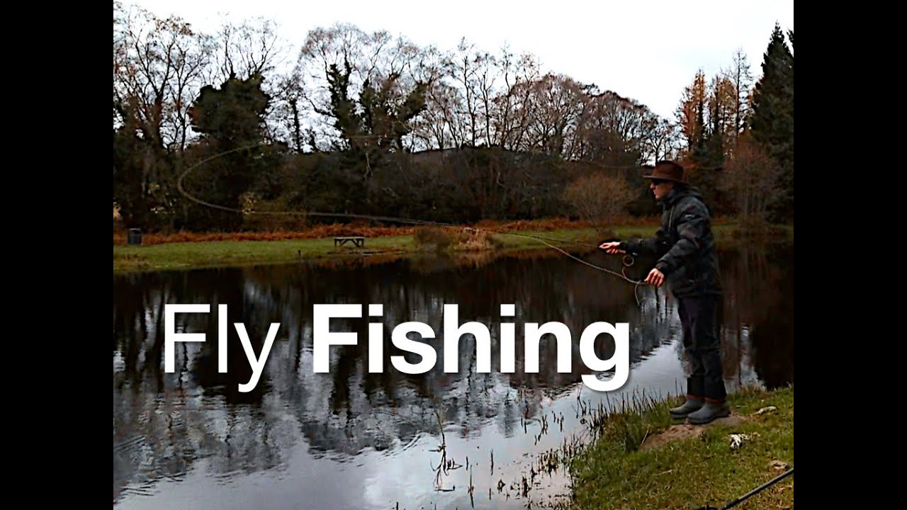 Fly fishing on a cold windy day/ Big rainbows