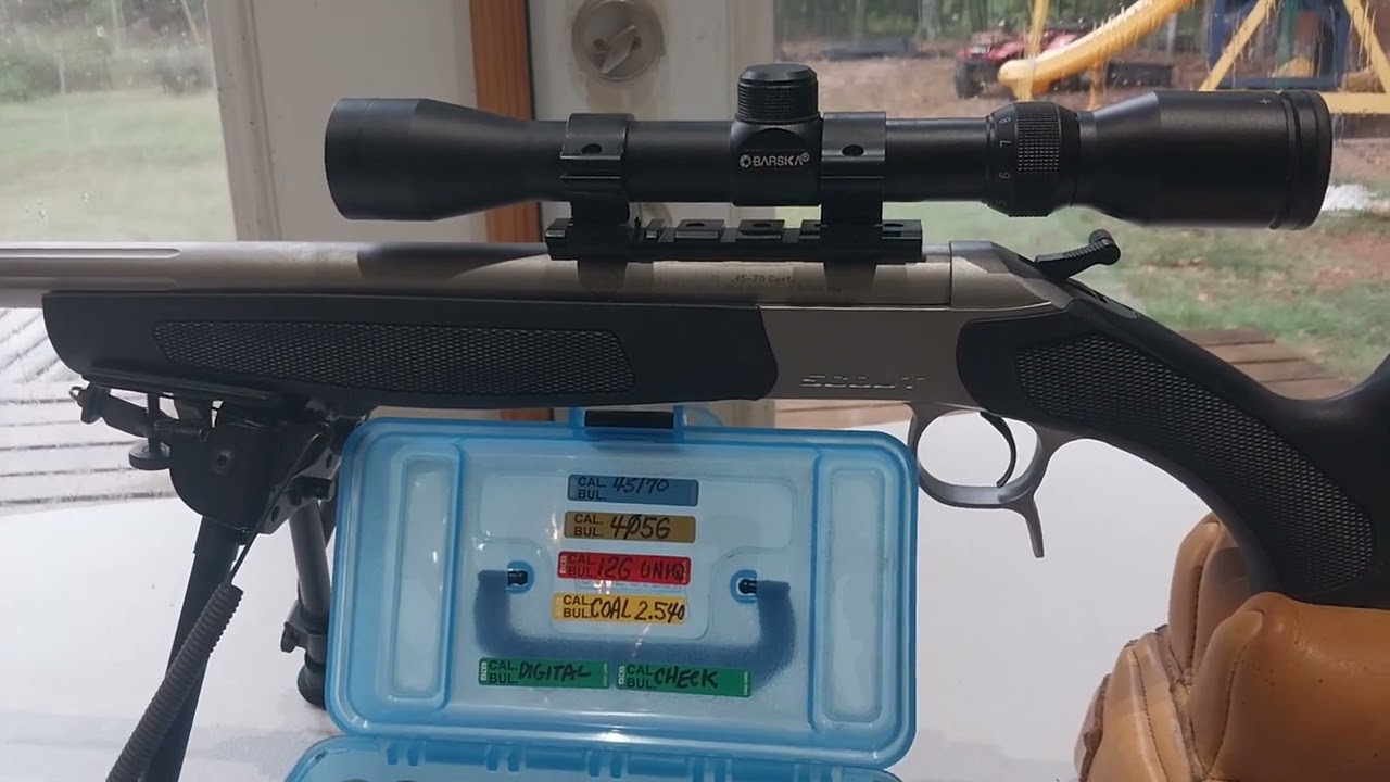 Однозарядная винтовка CVA SCOUT из нержавеющей стали, калибр 45/70.