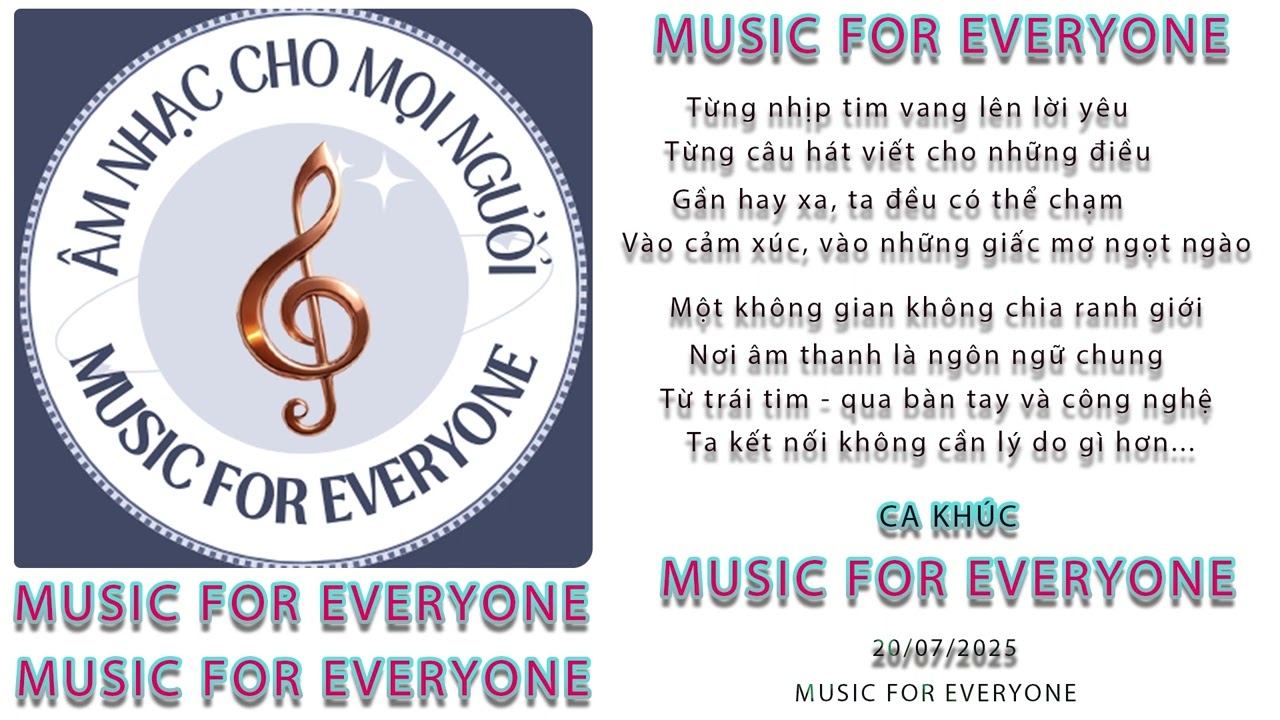 MUSIC FOR EVERYONE