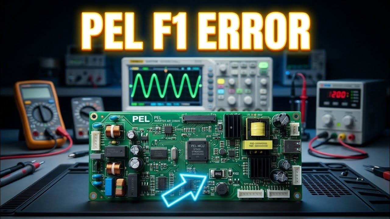 PEL DC Inverter AC Outdoor PCB F1 Error | PCB Training Center | PCB 3D Diagram Book