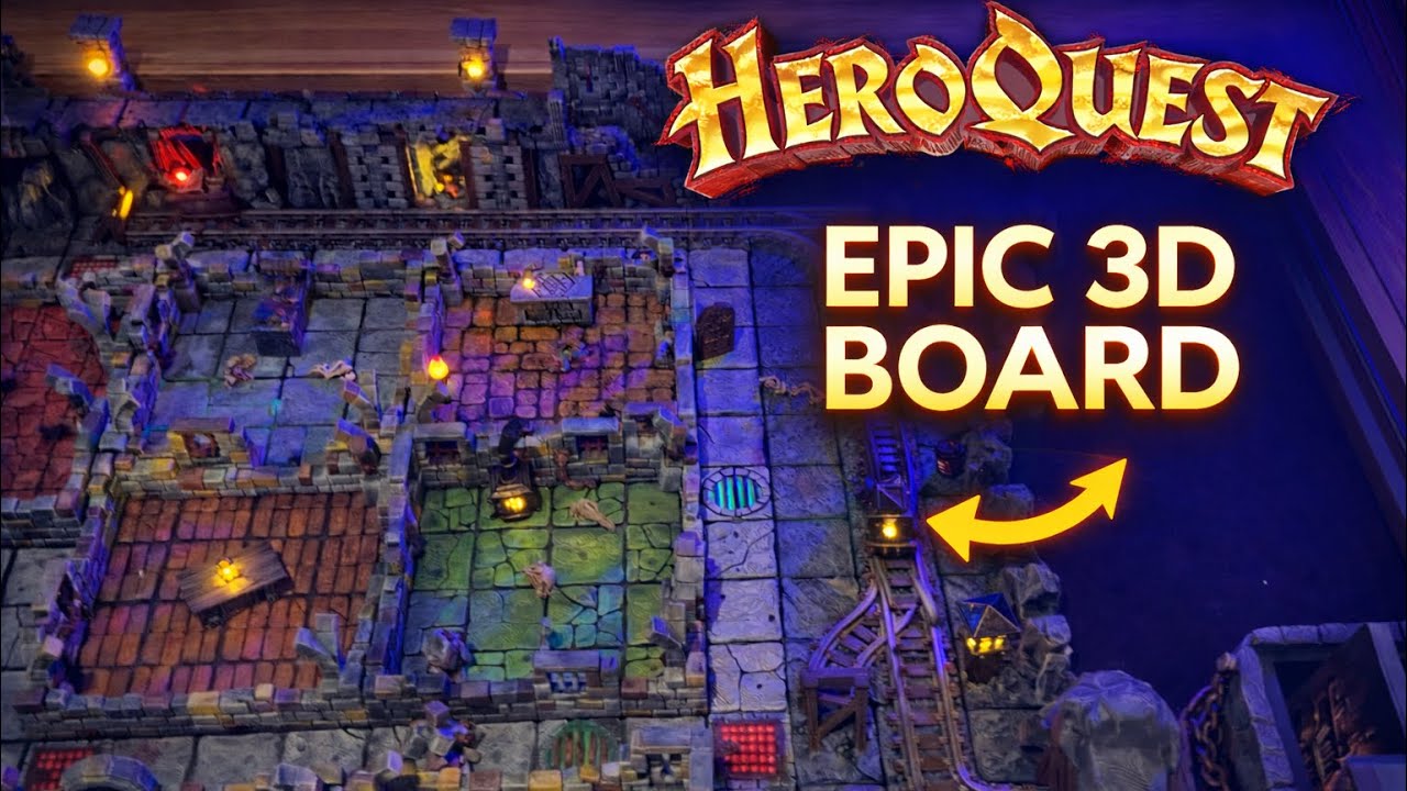 HeroQuest EPIC 3D Board (Now With LEDs!)