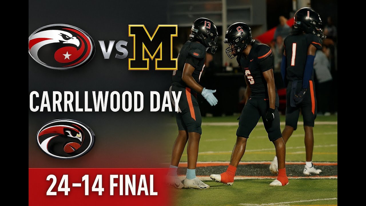 Carrollwood Day School Patriots vs Merritt Island Mustangs | Full Game Recap | 24-14 Final