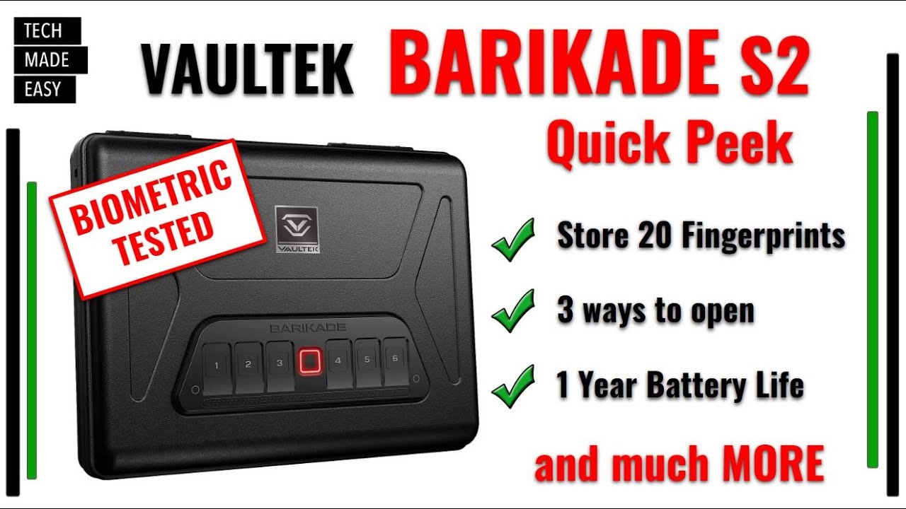 Vaultek Barikade Series 2 Safe Quick Peek and Demo