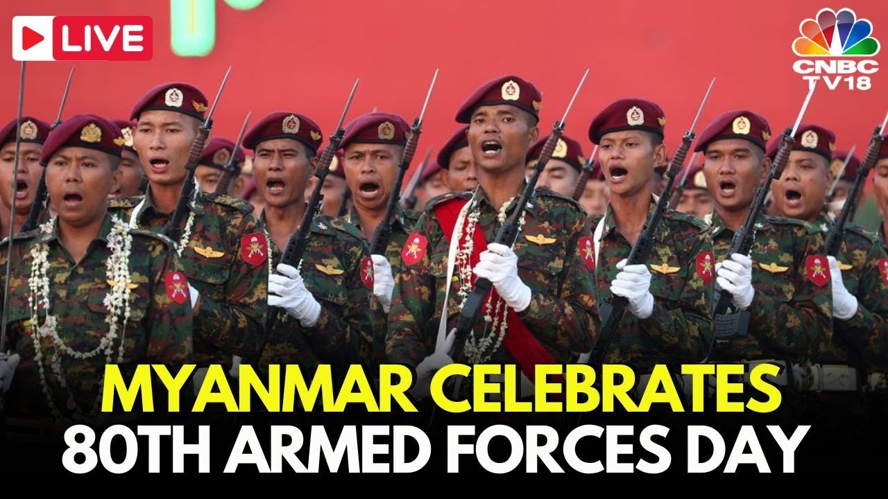 Myanmar Military Parade LIVE: Myanmar Holds 80th Armed Forces Day Parade | Myanmar | N18G