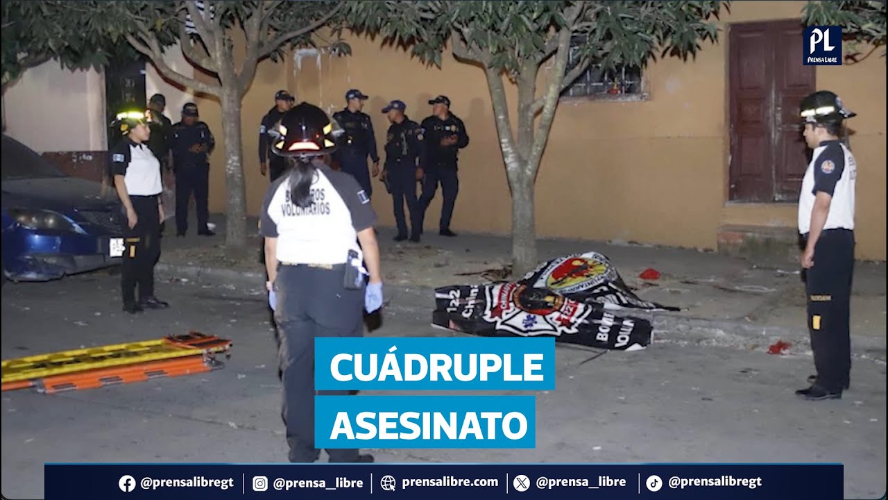 Víctimas de cuádruple asesinato estarían vinculadas al Barrio 18 y a disputa territorial, según PNC