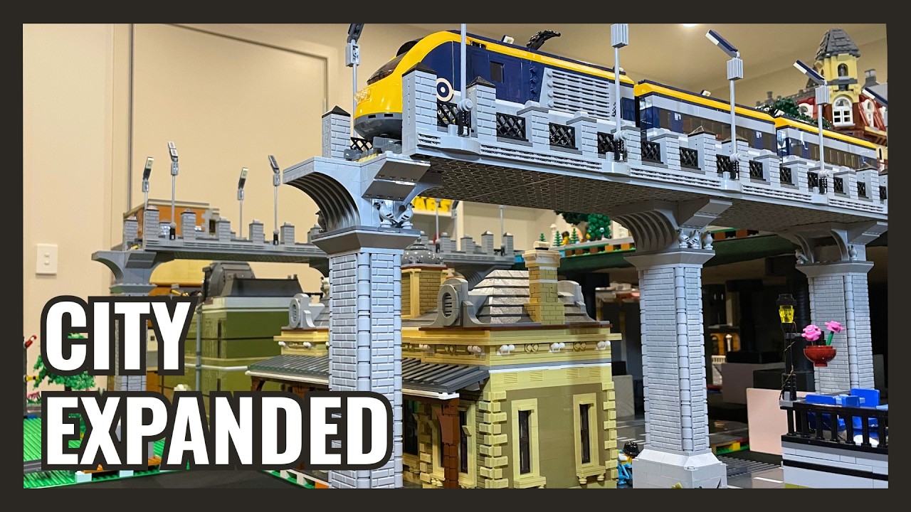 Строительство двух железнодорожных мостов для нового участка LEGO City | Обновление LEGO City