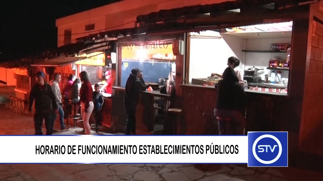 HORARIO DE FUNCIONAMIENTO ESTABLECIMIENTOS P&Uacute;BLICOS