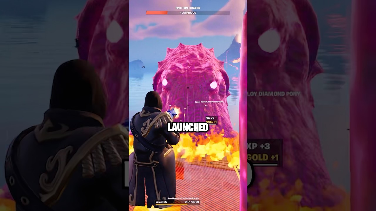 Can You Survive More than 10 Seconds.. 🤔⏳#fortnite #krakenbossfight #fyp #viral #kraken