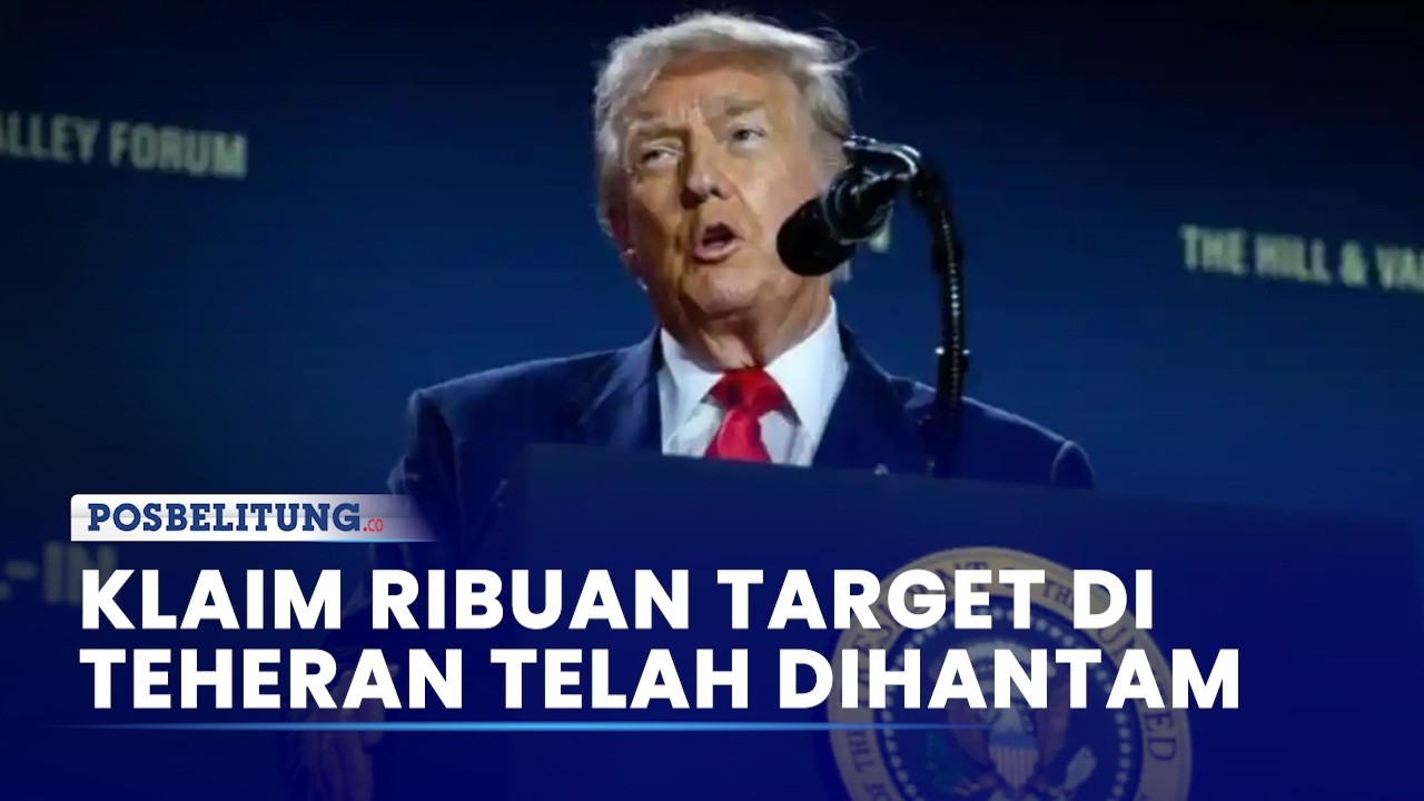 Donald Trump Klaim Ribuan Target di Teheran Telah Dihantam Serangan Militer