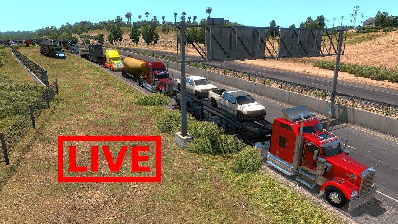Convoy en California | American Truck Simulator | Kenworth & Peterbilt