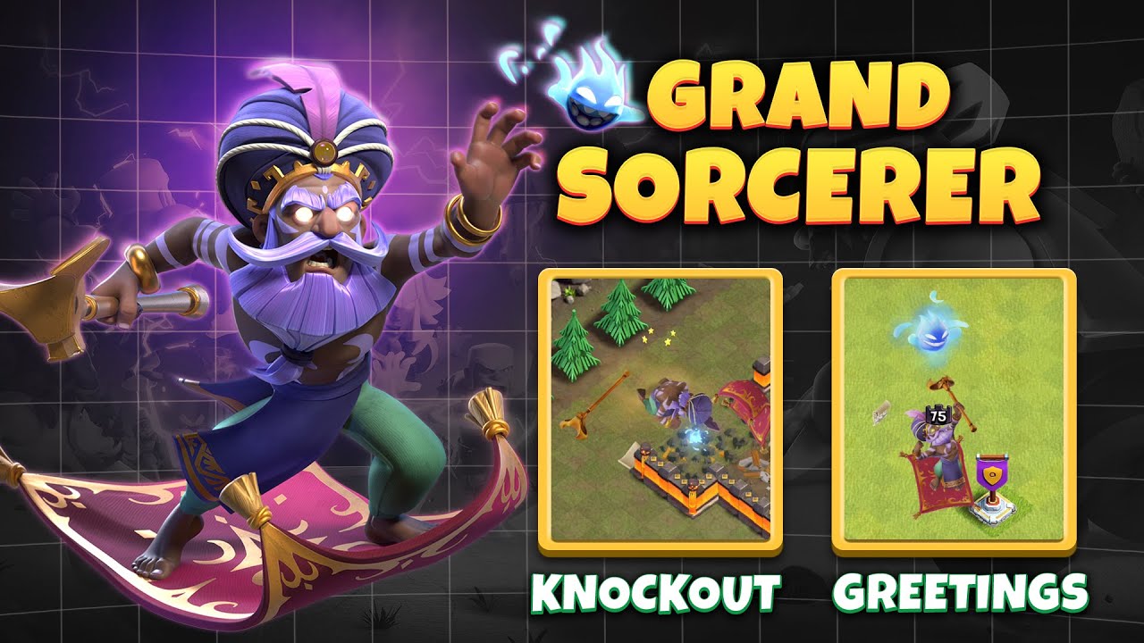 Grand Sorcerer Skin Animation in Clash of Clans | Grand Sorcerer Review