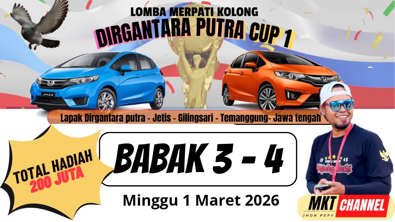 🔴 MINGGU BABAK 3 - 4‼️EVENT MOBIL HONDA JAZZ LAPKOL DIRGANTARA PUTRA TEMANGGUNG