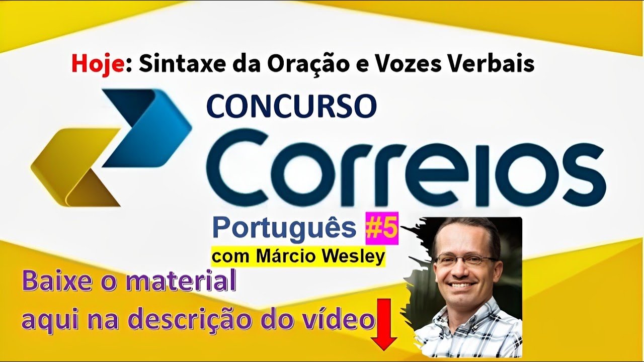 Português para os Correios - Sintaxe e Vozes Verbais