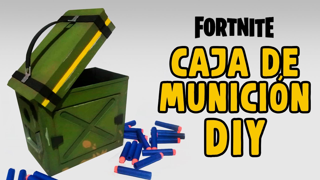 CÓMO HACER Caja de Munición FORTNITE de cartón DIY