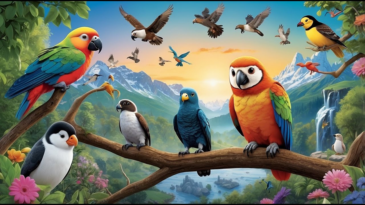 🦜✨ Amazing Birds! Fun Facts & Sounds for Kids 🐦🌿 | Learn About Birds