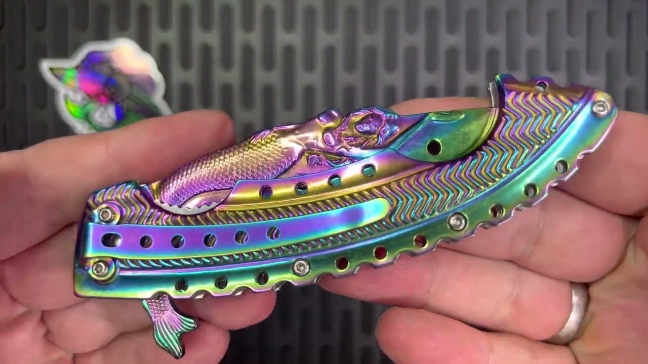 Boker Magnum Rainbow Mermaid Review - Show and tell