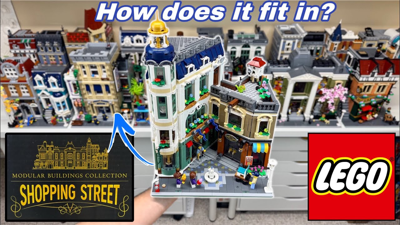 Shopping Street Integration! How does it sit with the other LEGO Modulars?