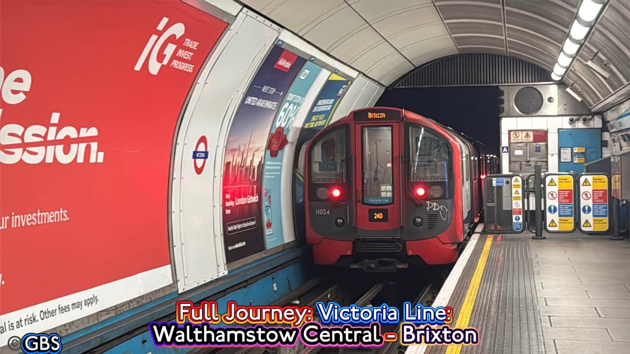 Full Journey: Victoria Line: Walthamstow Central - Brixton
