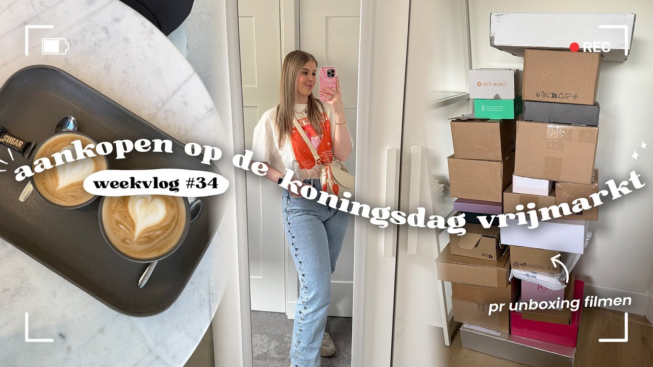 aankoopjes op de koningsdag vrijmarkt 🧡 | weekvlog #34