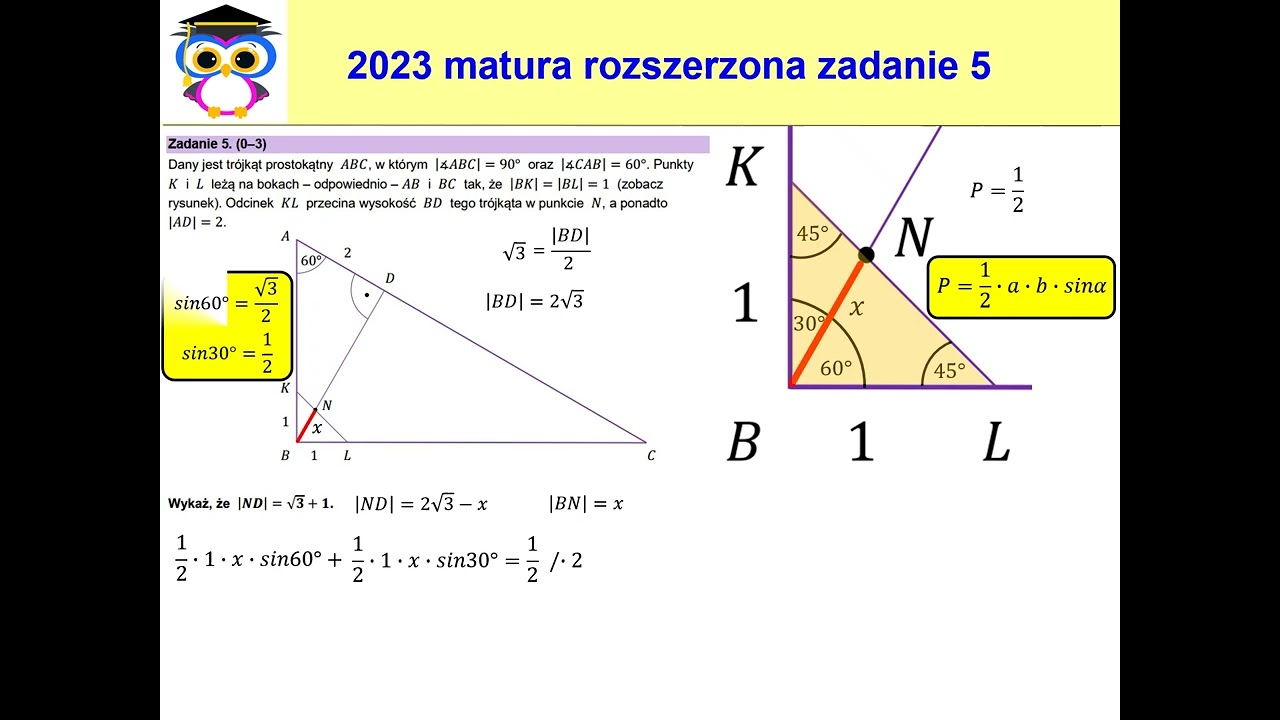 05 PR 2023 Matura matematyka poziom rozszerzony zadanie 5