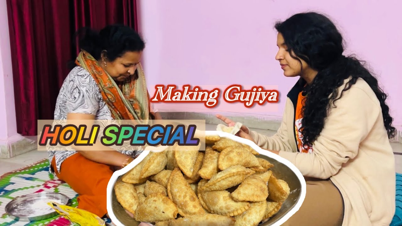 #gujiya Making (Holi Special)🎨#vlog#gujiya_recipe#viral#recipe#explore#holispecial#indianfood#food 