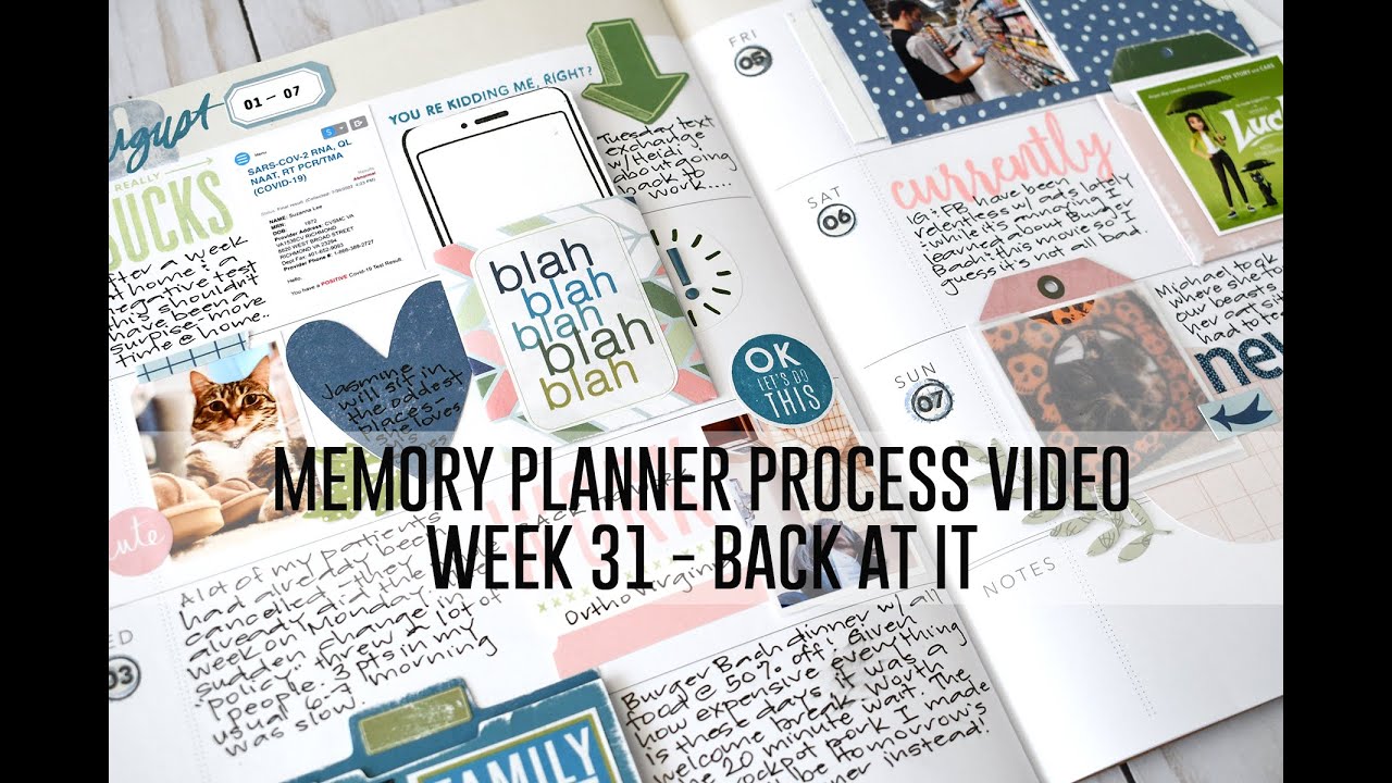 Memory Planner Process Video - Week 31 / Stop The Blur
