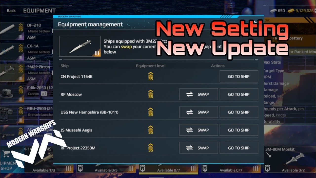 New Direct Weapon Swap Setting #modernwarships #mwcreator #gaming 