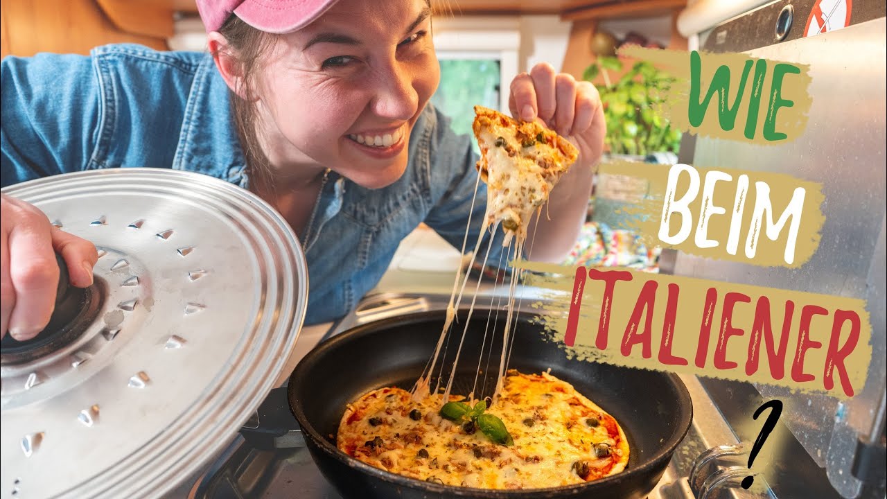 Pizza OHNE Campingbackofen: In 6 Minuten selbstgemacht! 🤩