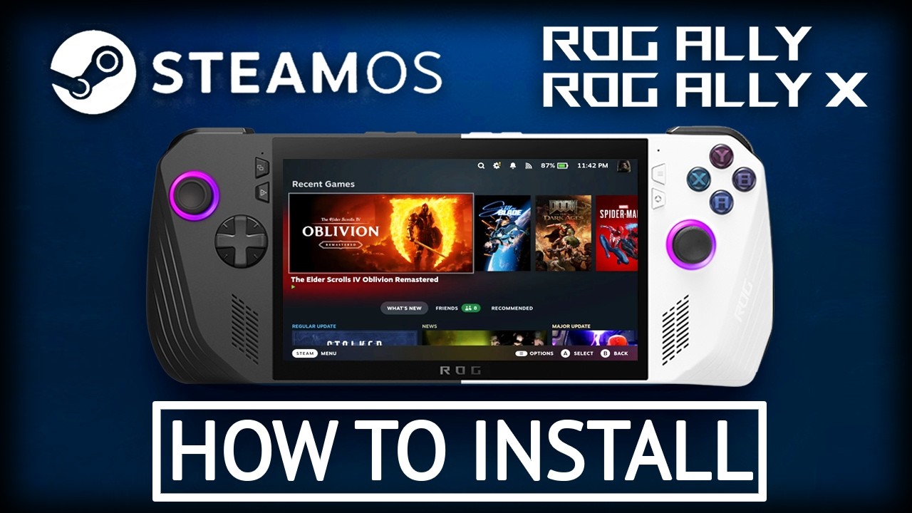 How To Install Official SteamOS On PC Gaming Handhelds: ROG ALLY & ROG ALLY X