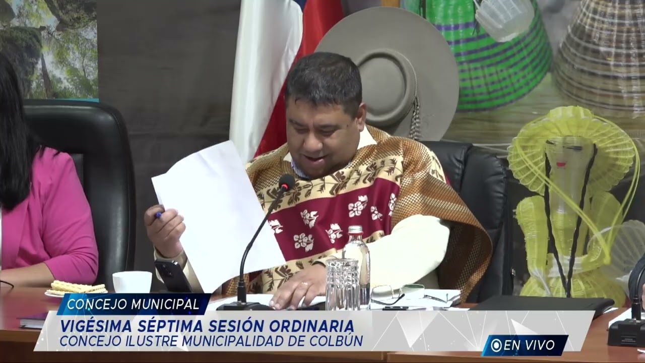 VIGÉSIMA SESIÓN CONCEJO MUNICIPALIDAD DE COLBUN