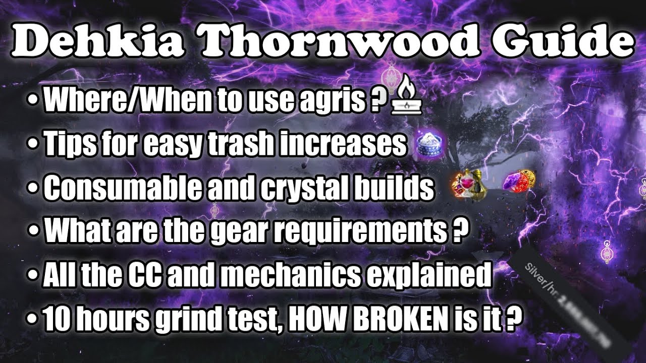 BDO | Руководство по механике и оптимизации характеристик в Dehkia Thornwood - Часть 1