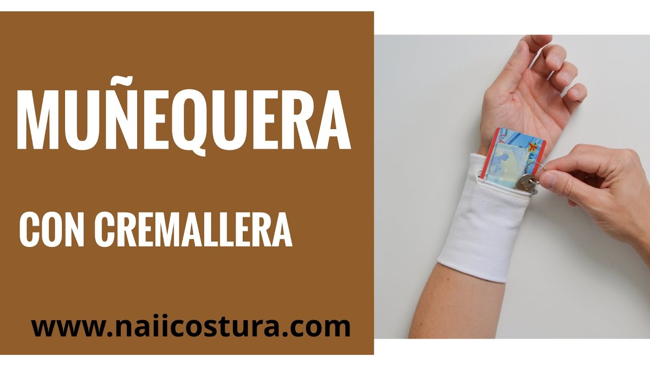 Coser muñequera con cremallera fácil 🧵 | Tutoriales de costura