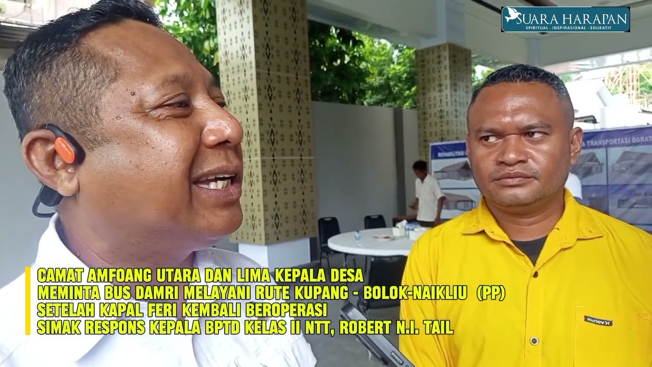 Camat Amfoang Utara Meminta Bus Damri Melayani |  Simak Respons Kepala BPTD Kelas II NTT 