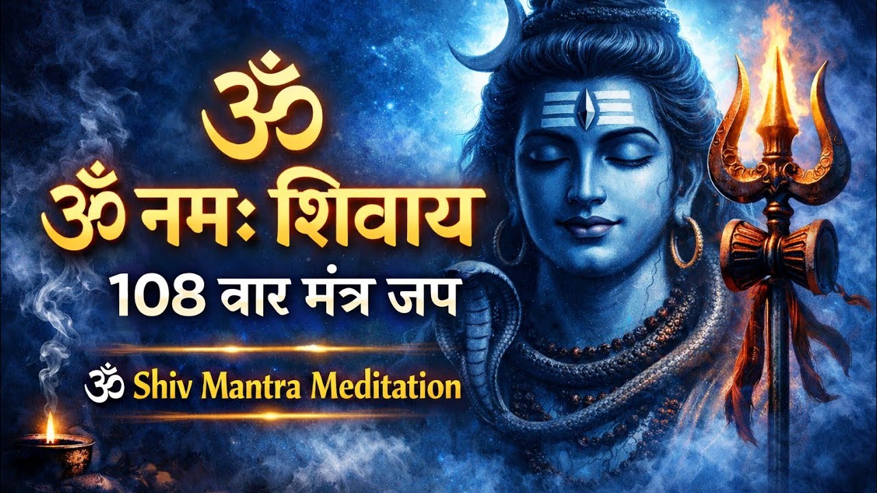 ॐ नमः शिवाय 108 बार जप |Om Namah Shivaya 108 times  Mantra Chanting||Calm Mind & Positive Energy 