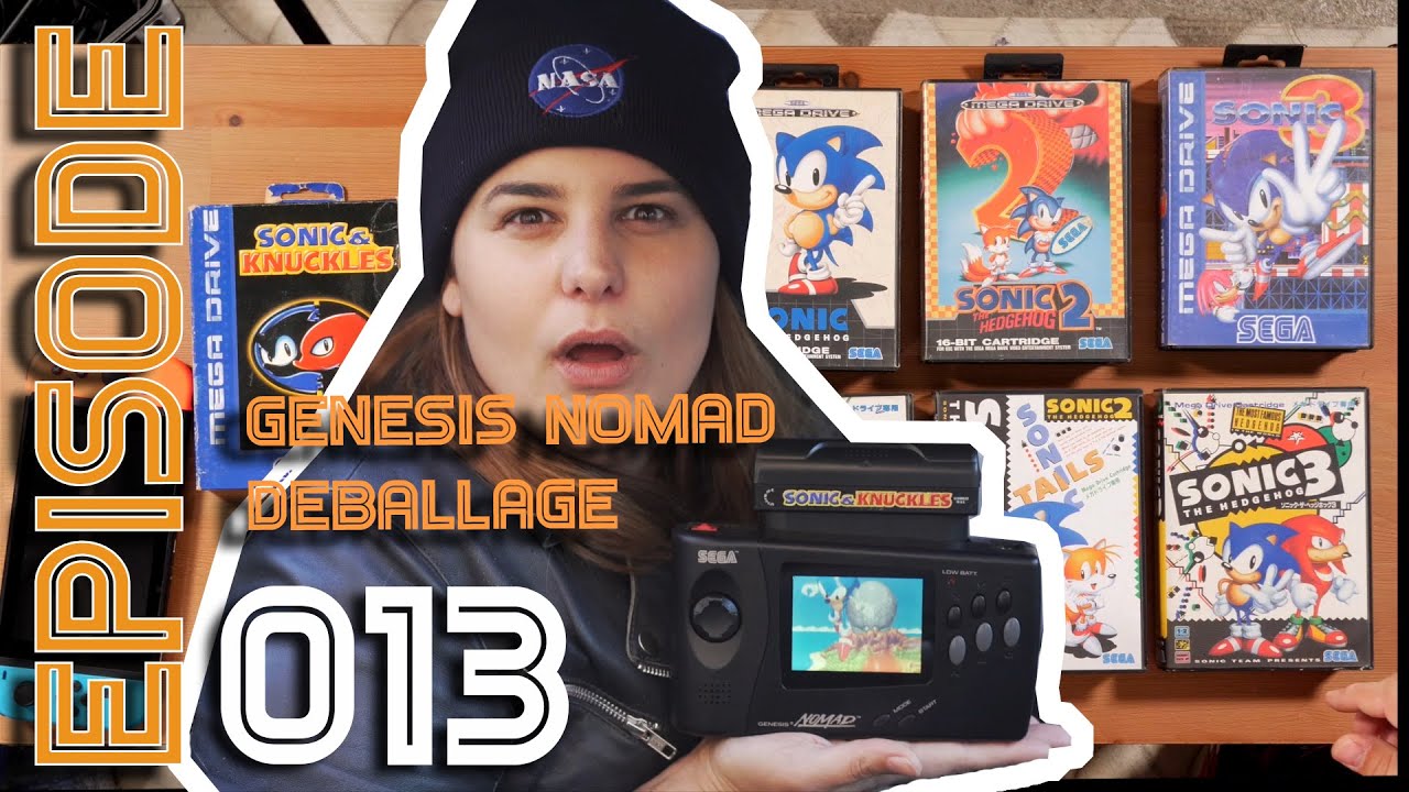 SEGA GENENIS NOMAD '96 x SONIC 1 2 3 EUR JAP : Nanou déballe tout E13