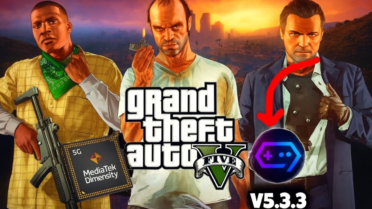 GTA V RODANDO NO MEDIATEK DIMENSITY 1080! no GAMEHUB + Configura&ccedil;&otilde;es + SETTINGS 