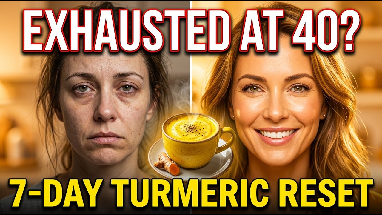 Exhausted at 40? 7-Day Turmeric Reset Lowers Cortisol & Inflammation Naturally