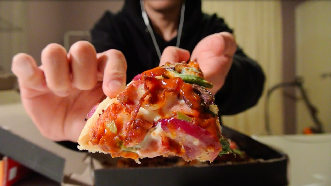 [ASMR] DOMINO'S | PEPPERONI PIZZA | EATING SOUNDS | (No Talking)