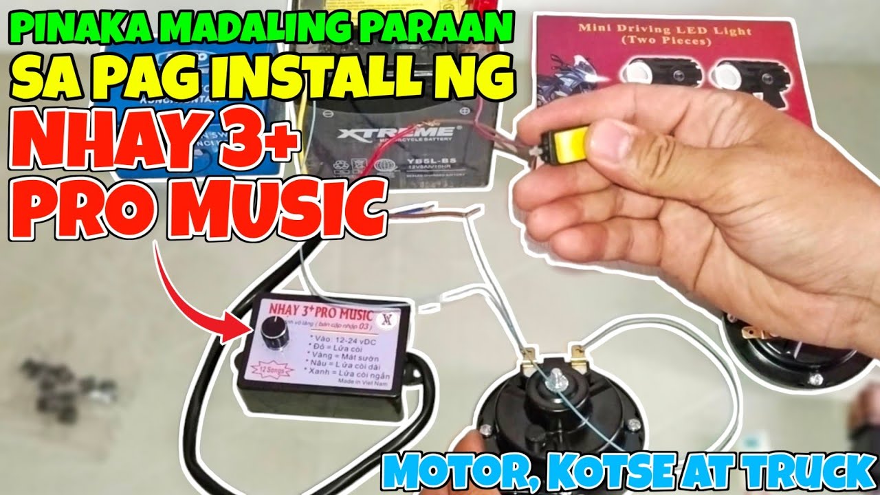 PINAKA MADALING PARAAN SA PAG INSTALL NG NHAY 3+ PRO MUSIC SA MOTOR KOTSE AT TRUCK
