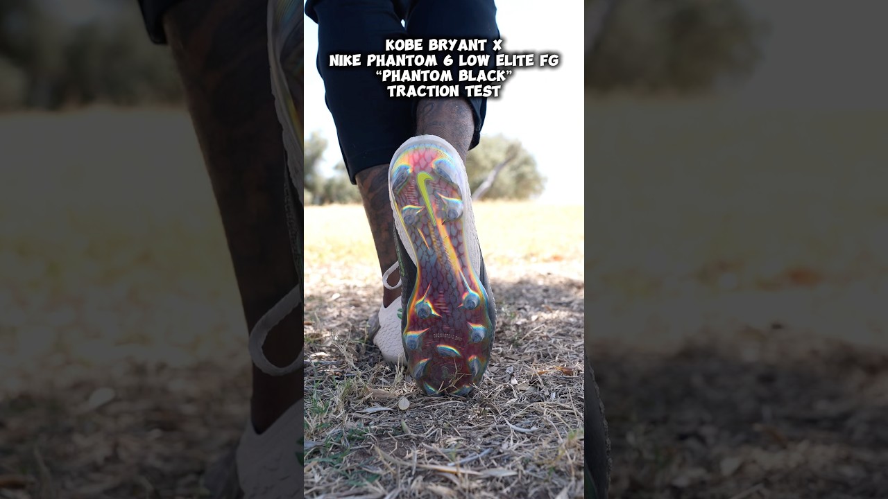 Kobe Bryant x Nike Phantom 6 Low Elite FG &ldquo;Phantom Black&rdquo; Traction Test